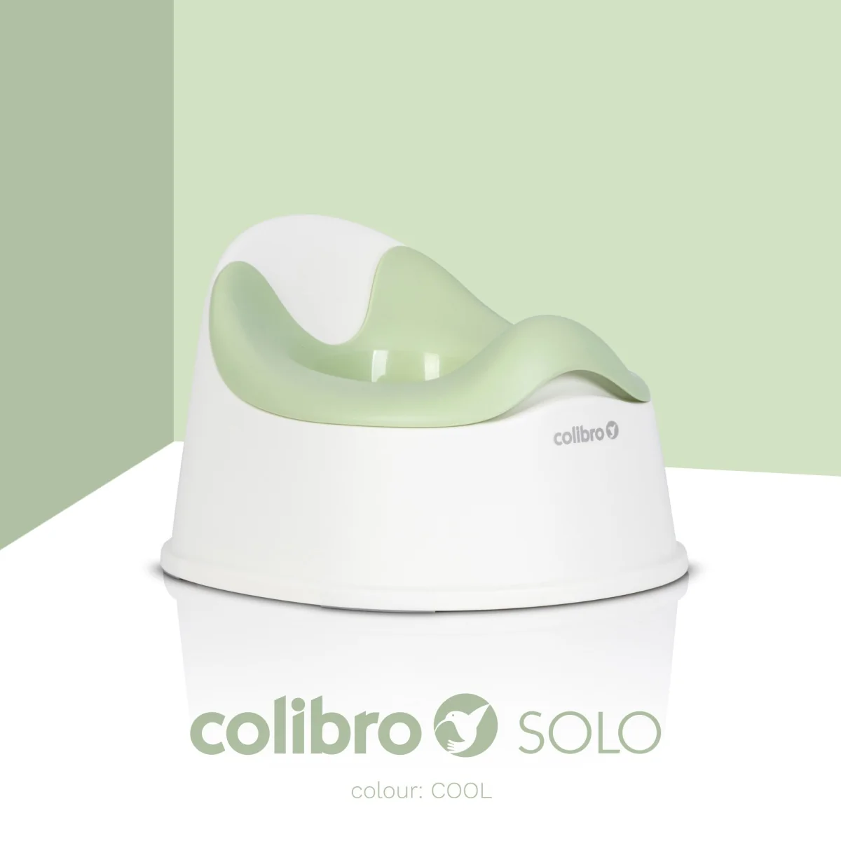 Detský nočník, ergonomický Solo cool – zelený, biely