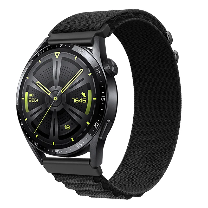 BStrap Nylon Loop remienok na Huawei Watch GT2 42mm black