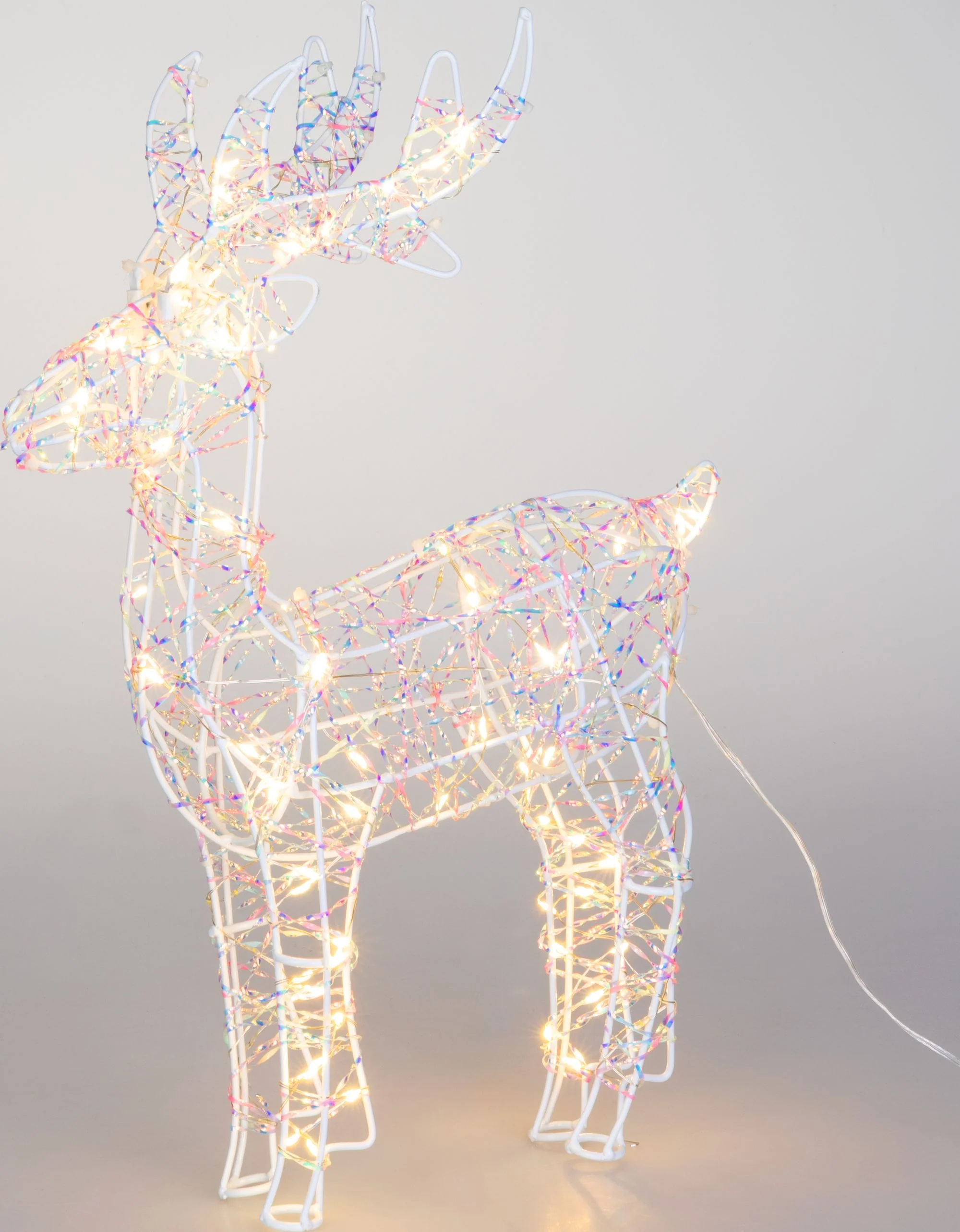 MagicHome vianočný LED jeleň, 1 ks 120 LED teplá biela, IP20, 30,5x10x46 cm