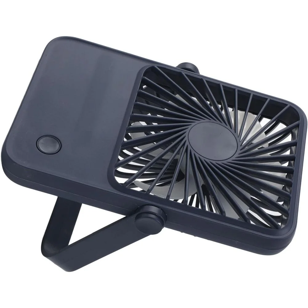 Stolový ventilátor s nastaviteľným stojanom, tmavomodrý
