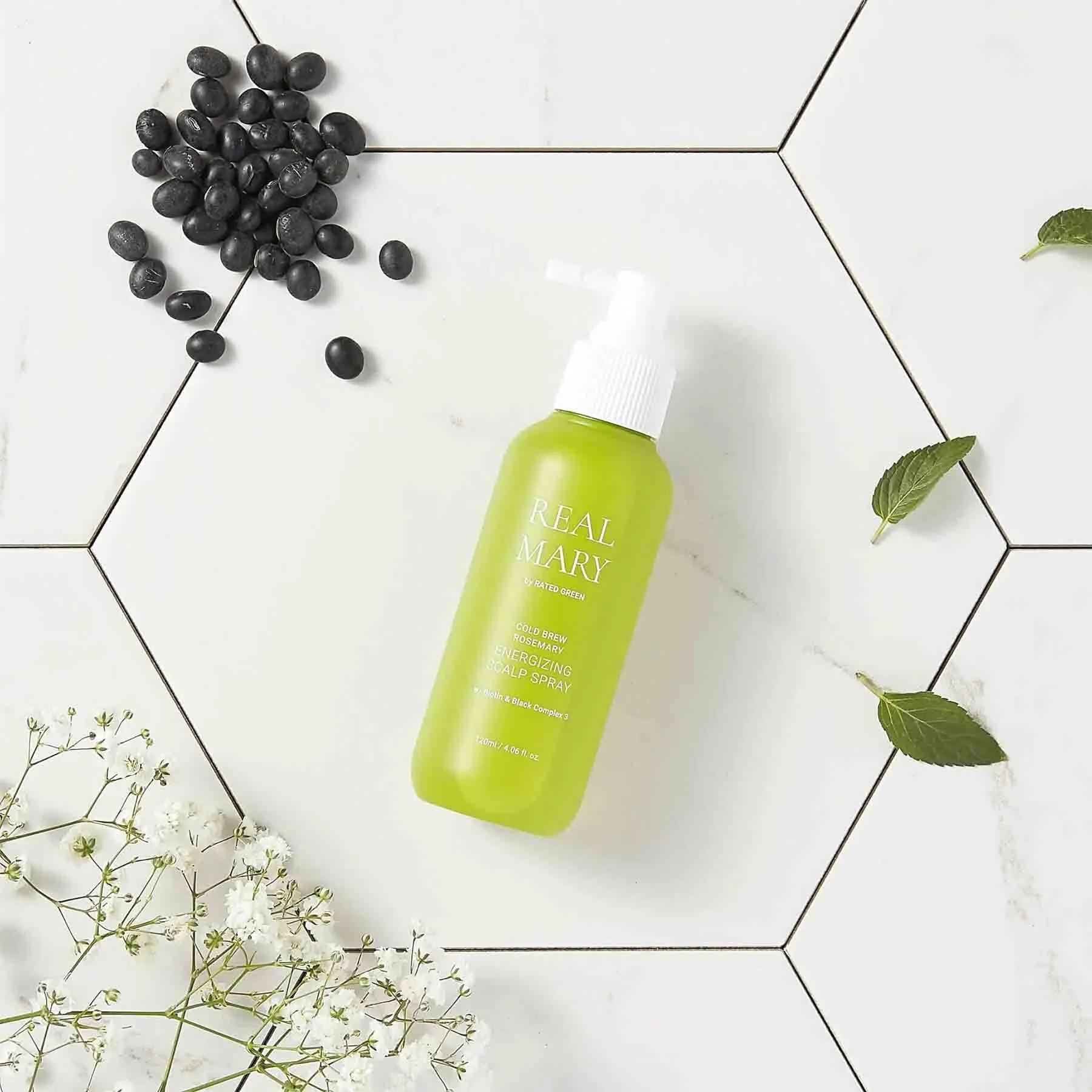 Rated Green Real mary Energizing Scalp Spray stimulačný sprej na pokožku hlavy 120 ml