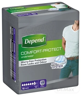 DEPEND NORMAL S/M pre mužov 1×10 ks, naťahovacie nohavičky