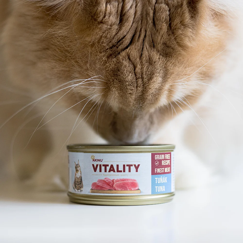 Akinu VITALITY Konzerva s tuniakom pre mačky 10 x 70 g