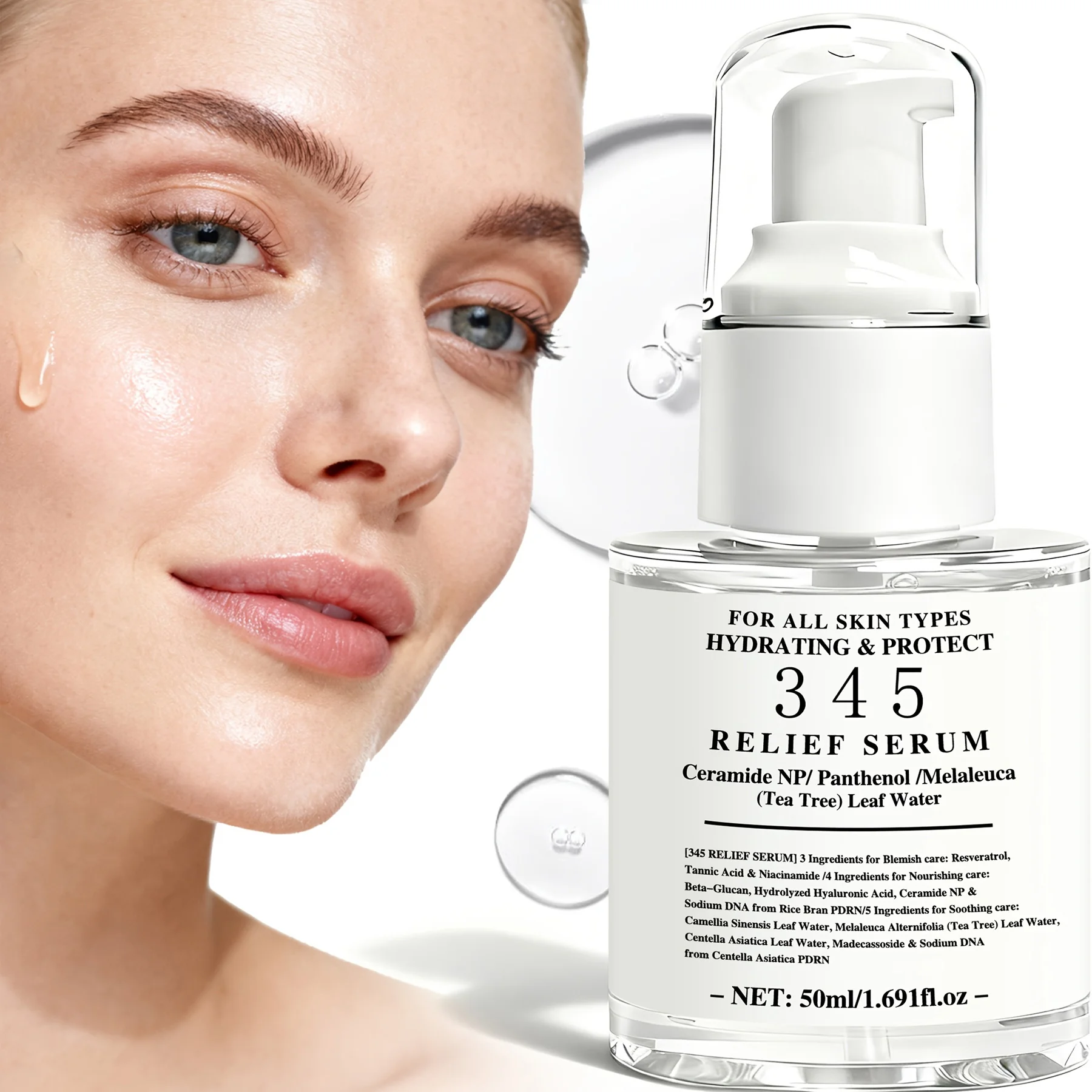 DR.ALTHEA 345 Relief Serum Upokojujúce a regeneračné sérum s niacínamidom a ceramidmi 30ml