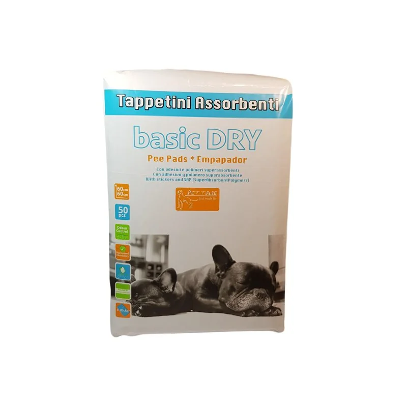 Absorbčné podložky pre psov Basic dry 50 ks, 60 x 60