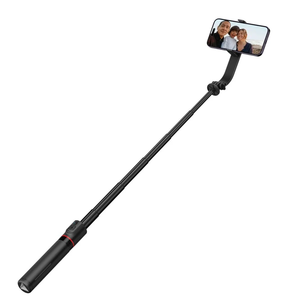Tech-Protect L04S bezdrôtová MagSafe selfie tyč, čierna