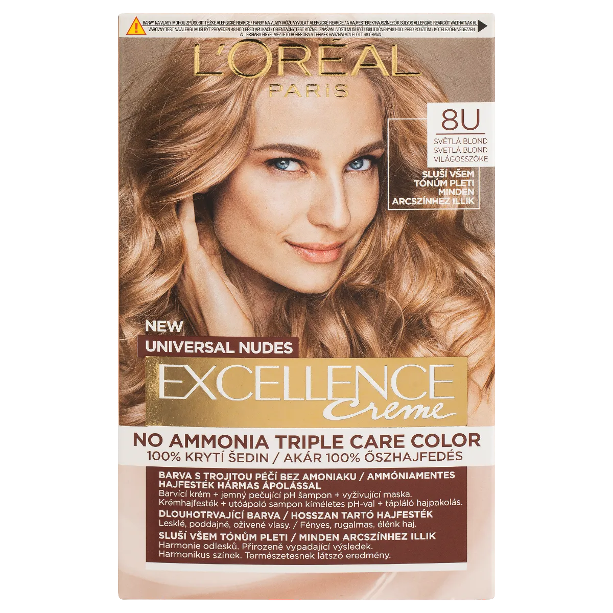 L'Oréal Paris Excellence Universal Nudes Excellence 8U permanentná farba
