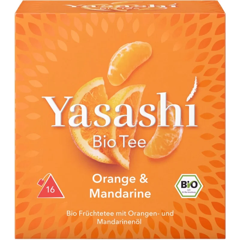 Yasashi BIO Mandarinka & Pomaranč 16×2,5 g, ovocný čaj