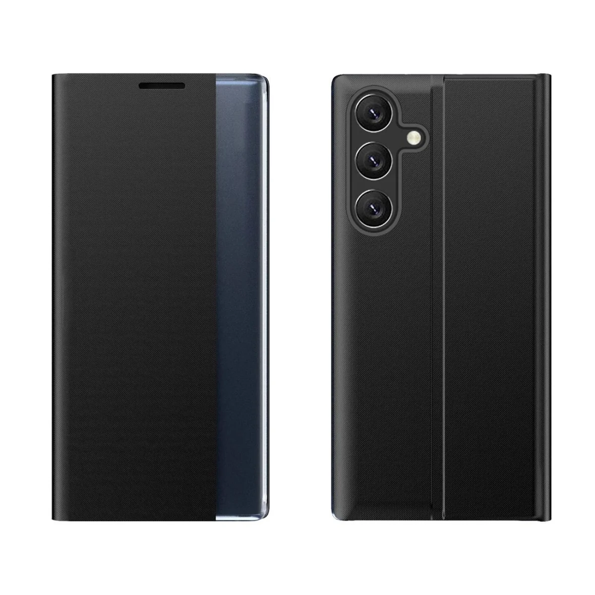 MG Sleep Case knižkové puzdro na Samsung Galaxy S25 Edge, čierne
