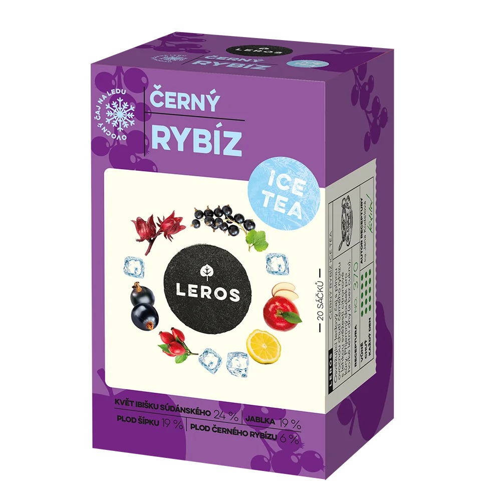LEROS ICE TEA ČIERNA RÍBEZĽA 20 ks
