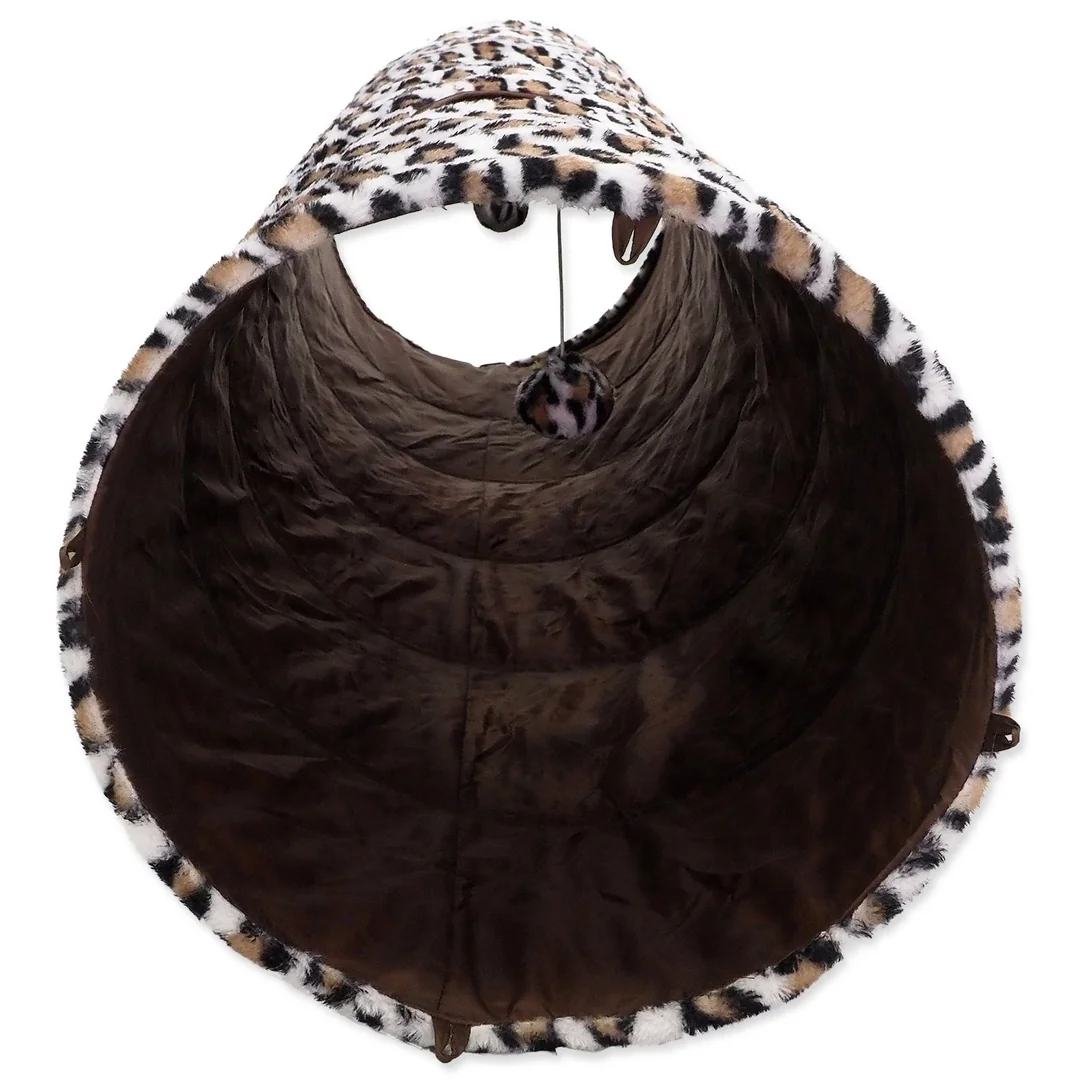 Tunel Magic Cat XL plyš leopard 150x35cm