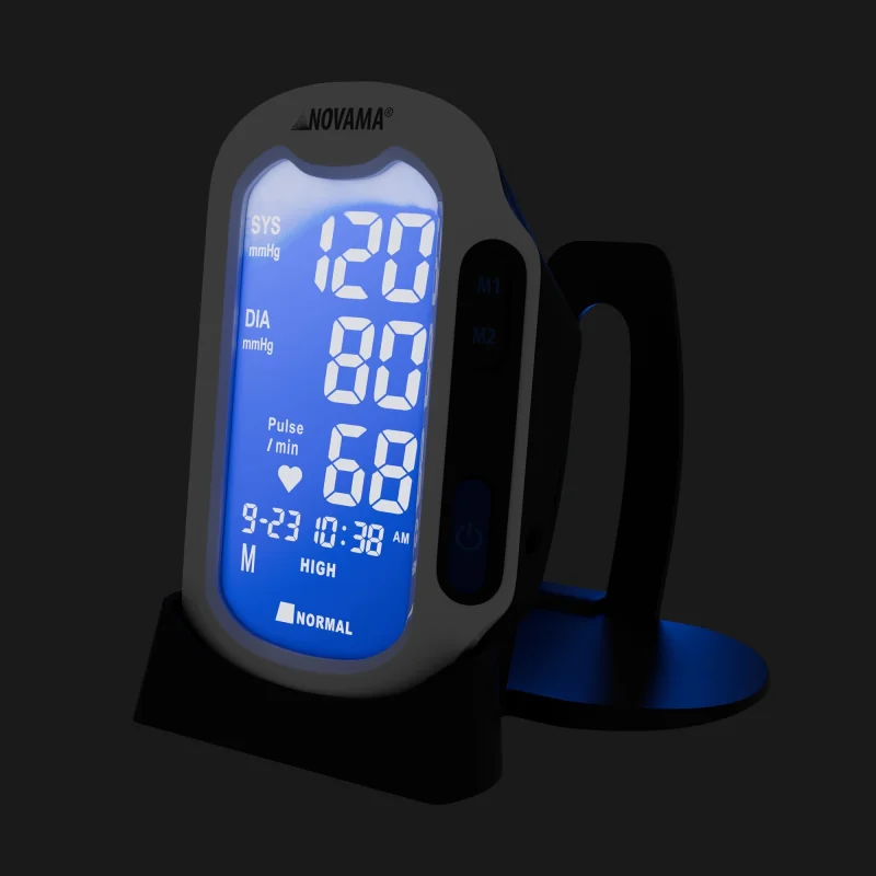NOVAMA Pro Blue ramenný tlakomer Bluetooth s detekciou fibrilácie predsiení