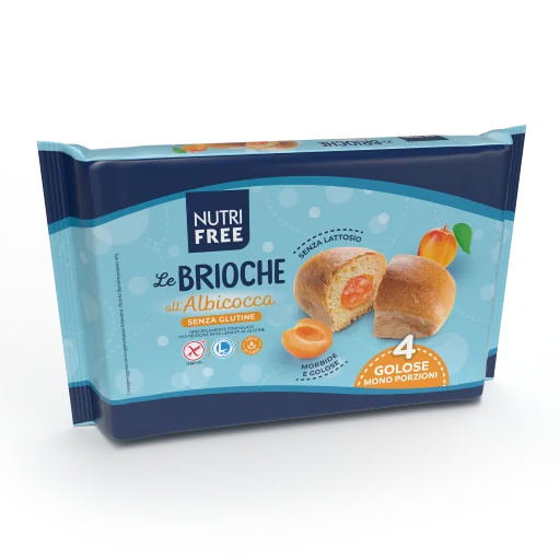 Nutrifree Le brioche plnený  s marhulovým lekvárom 1×200 g, brioche