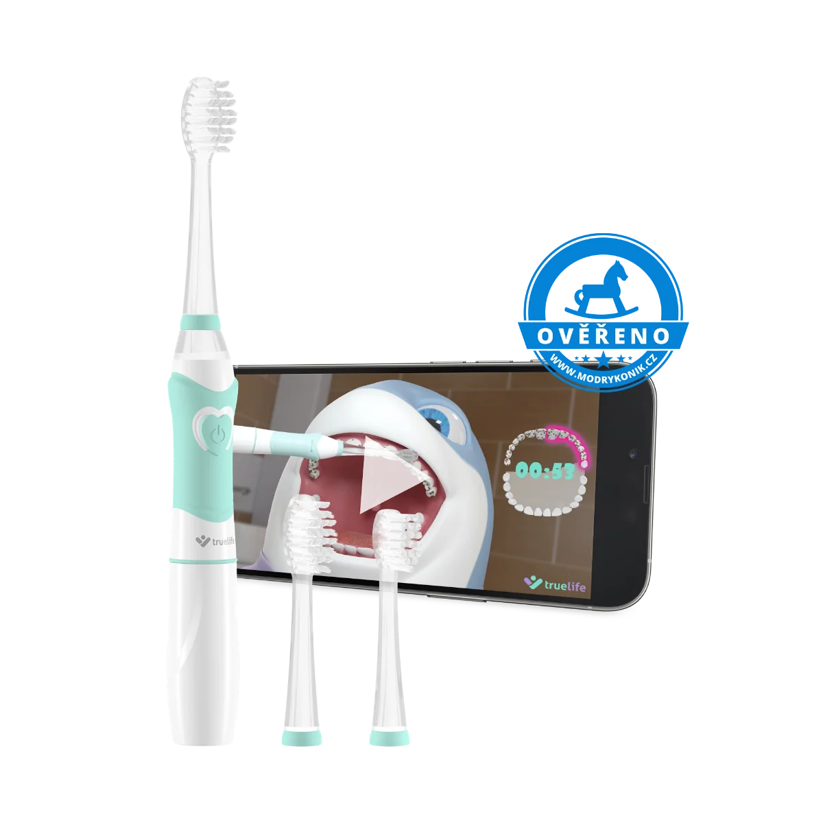 TrueLife SonicBrush Kid G 1×1 ks, sonická zubná kefka pre deti