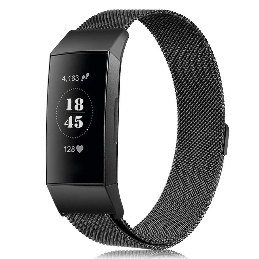BStrap Milanese (Large) remienok na Fitbit Charge 3 / 4 black