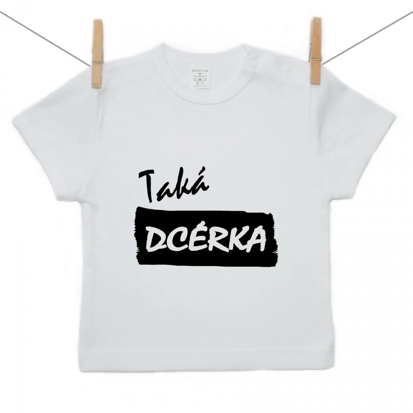 Boodyy Tričko s krátkym rukávom Taká dcérka Veľkosť: 128
