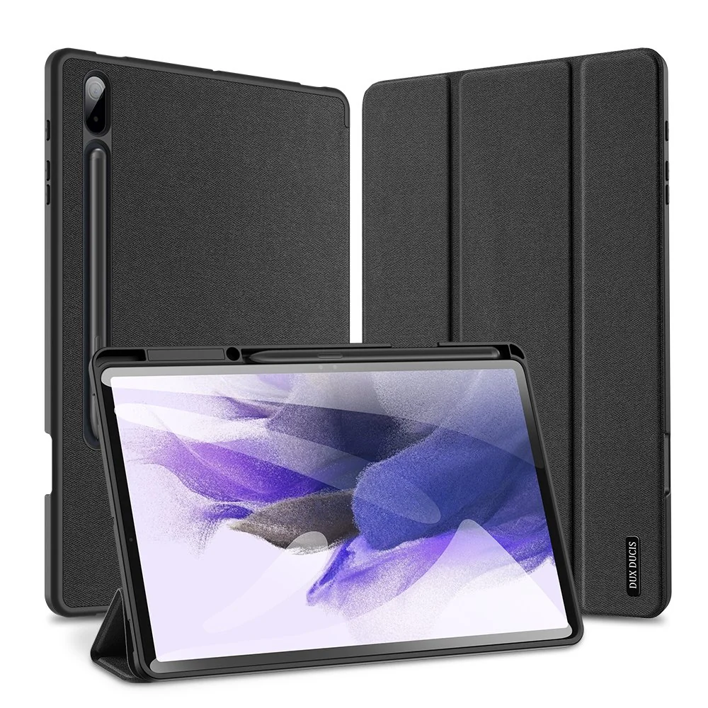 DUX DUCIS Domo puzdro na Samsung Galaxy Tab S7 FE / Tab S7 Plus / TabS8 Plus čierne