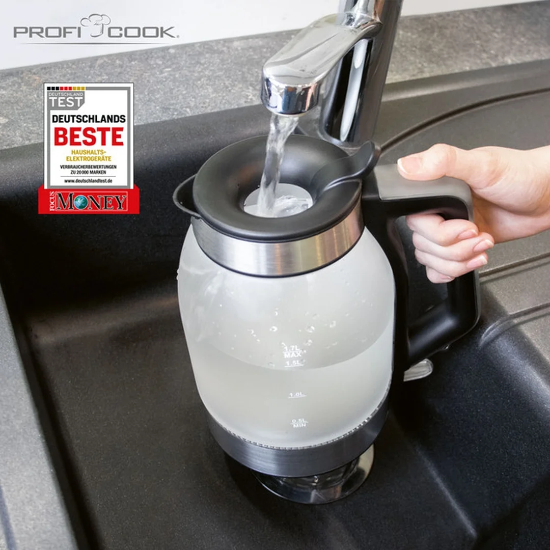 ProfiCook WKS 1215 G rýchlovarná kanvica sklenená 1,7 l