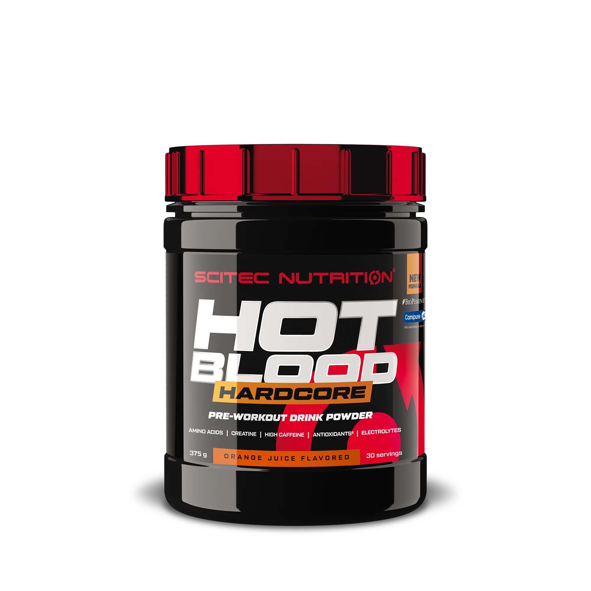 Scitec Nutrition Hot Blood Hardcore orange juice 1×375 g, výživový doplnok