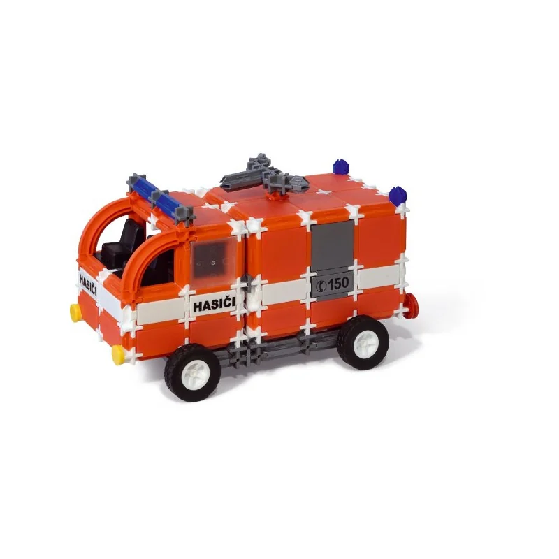 SEVA Stavebnice SEVA DOPRAVA Hasiči plast 545 dielikov v krabici 35x33x5cm