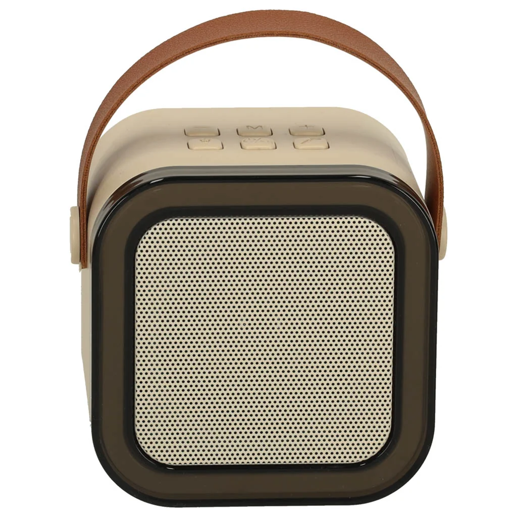 Prenosný karaoke reproduktor s mikrofónom Bluetooth, béžový