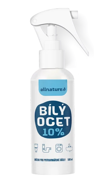 Allnature Biely ocot sprej 10% bez vône 1×500 ml, biely ocot