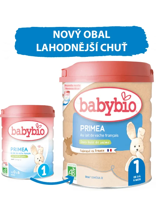BABYBIO Primea 1 počiatočné dojčenské mlieko 800 g 1×800 g,  detská výživa