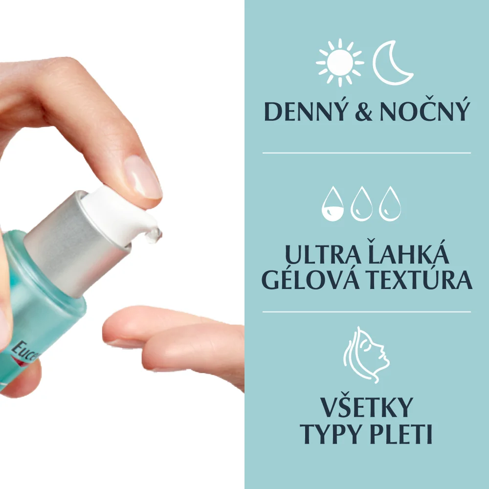 Eucerin HYALURON-FILLER + 3x EFFECT Hydratačný booster 1×30 ml, ultra ľahký, prvé vrásky