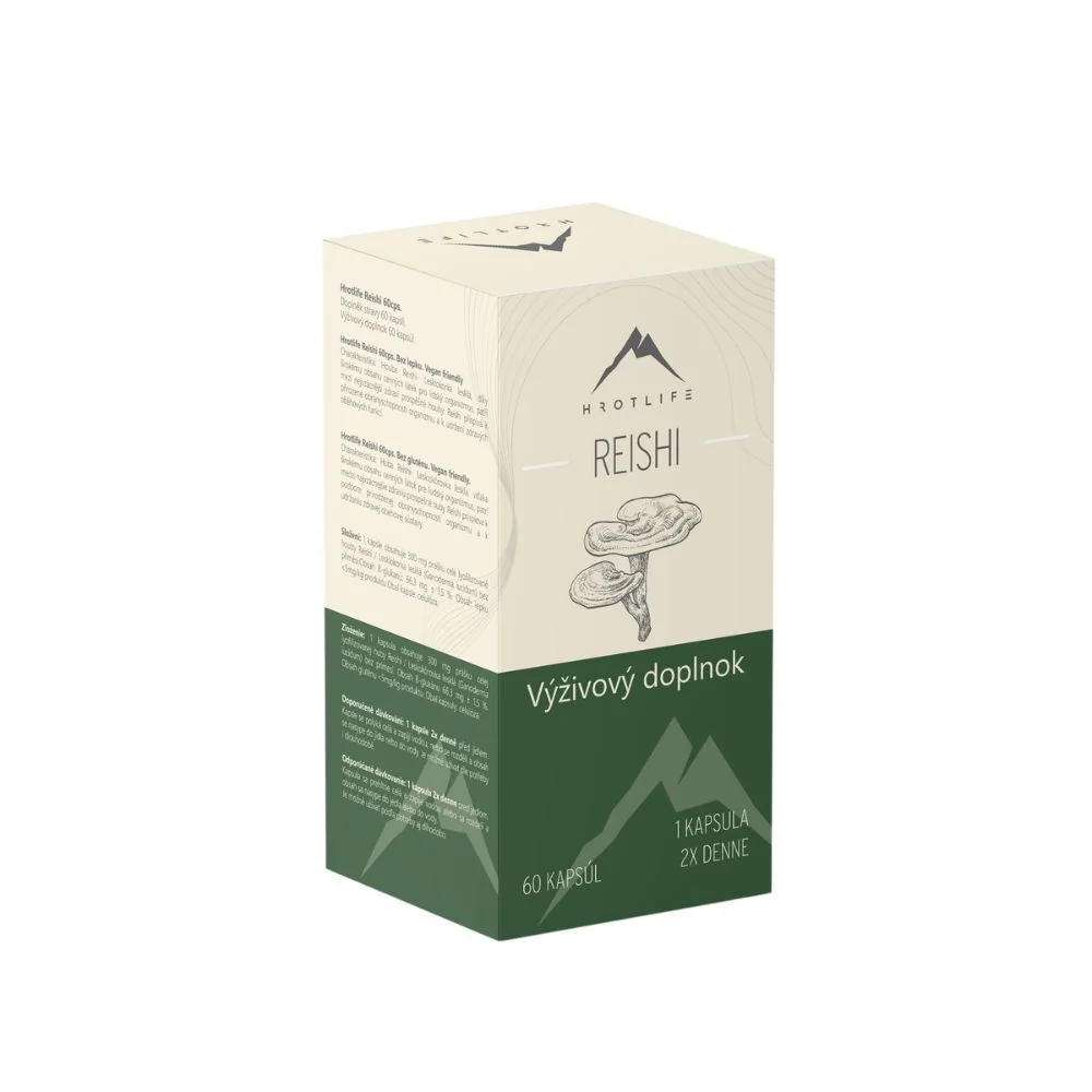 Hrotlife Reishi 1×60 cps, výživový doplnok