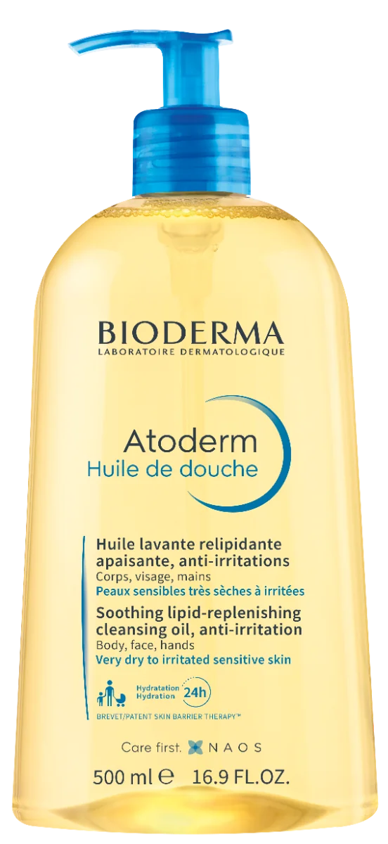 BIODERMA Atoderm Sprchový olej pre veľmi suchú až atopickú pokožku 1×500 ml, sprchový olej