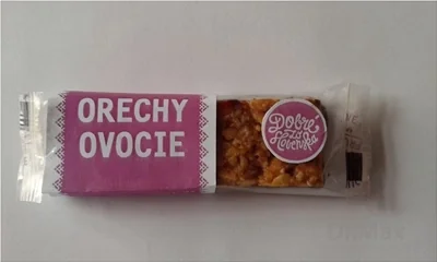 Dobré z SK Tyčinka ORECHY OVOCIE 1×40 g, tyčinka