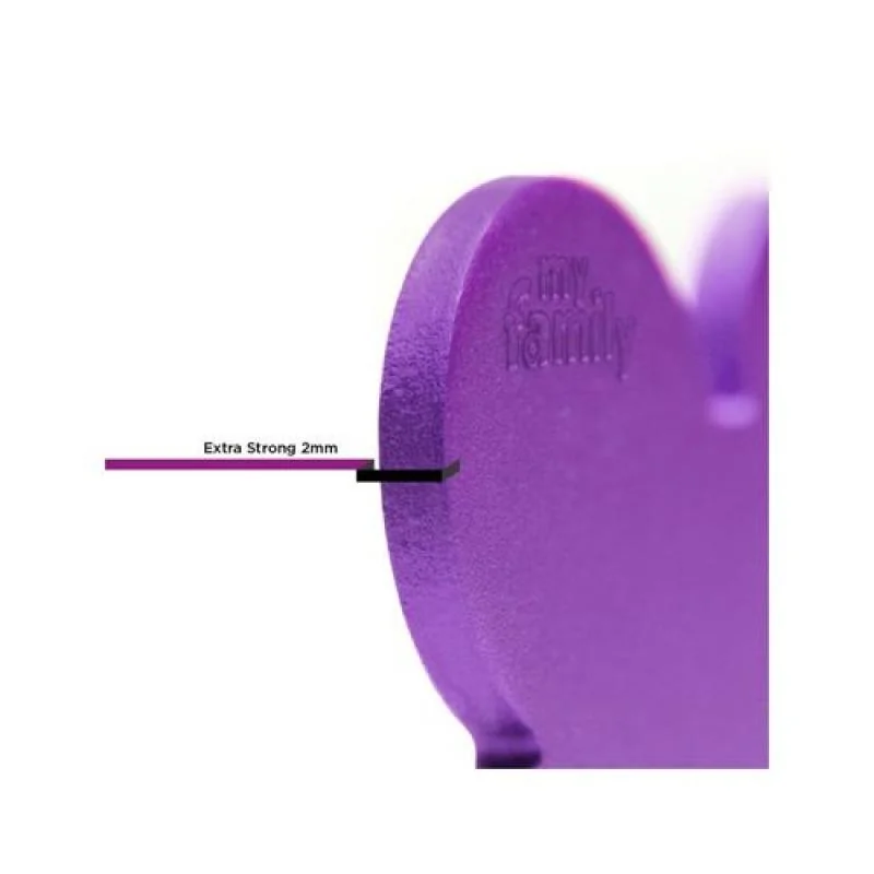MF SMALL HEART ALUMINUM PURPLE 2,8x2,5cm gravírovateľný prívesok
