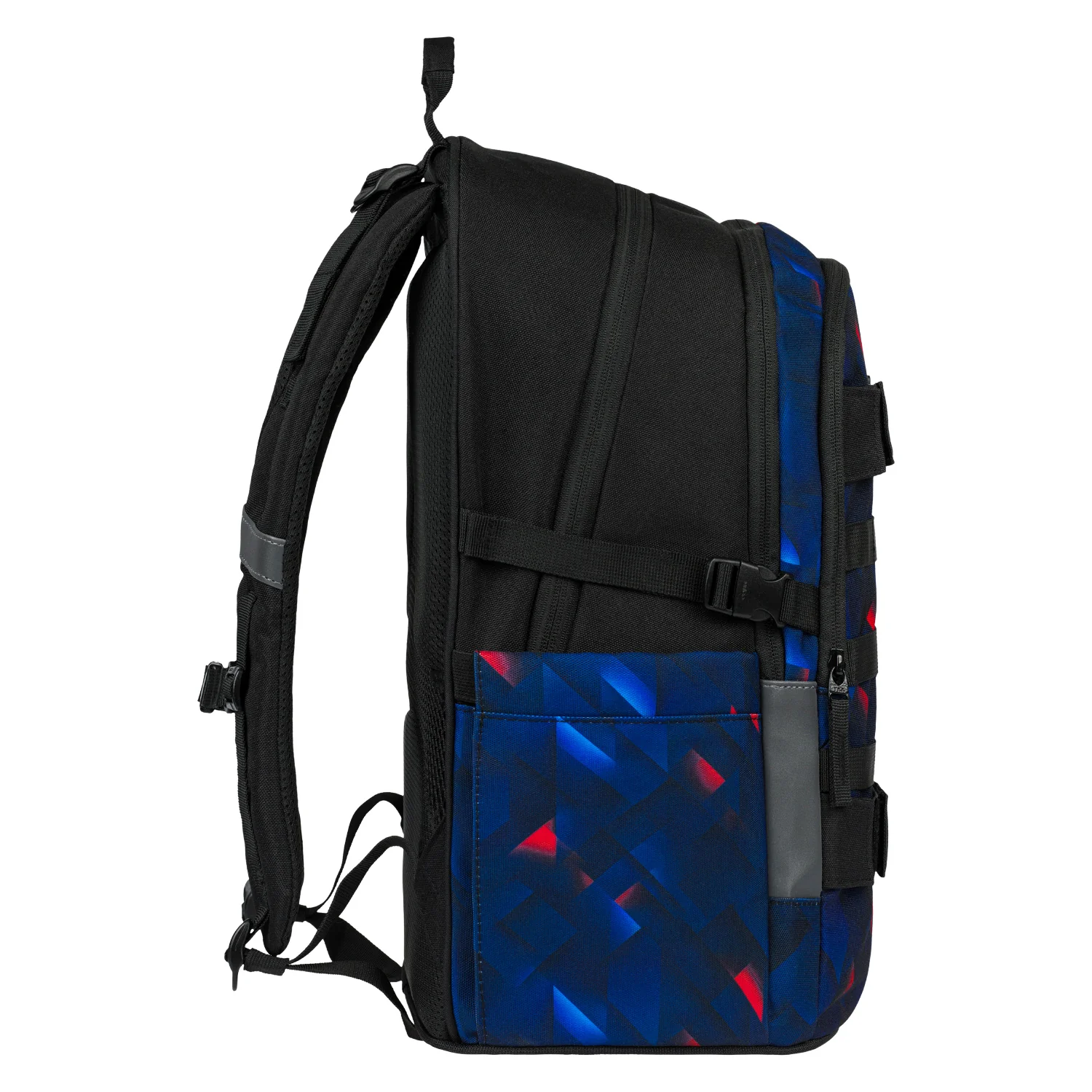 Baagl školský batoh Skate Indigo s popruhmi na skateboard