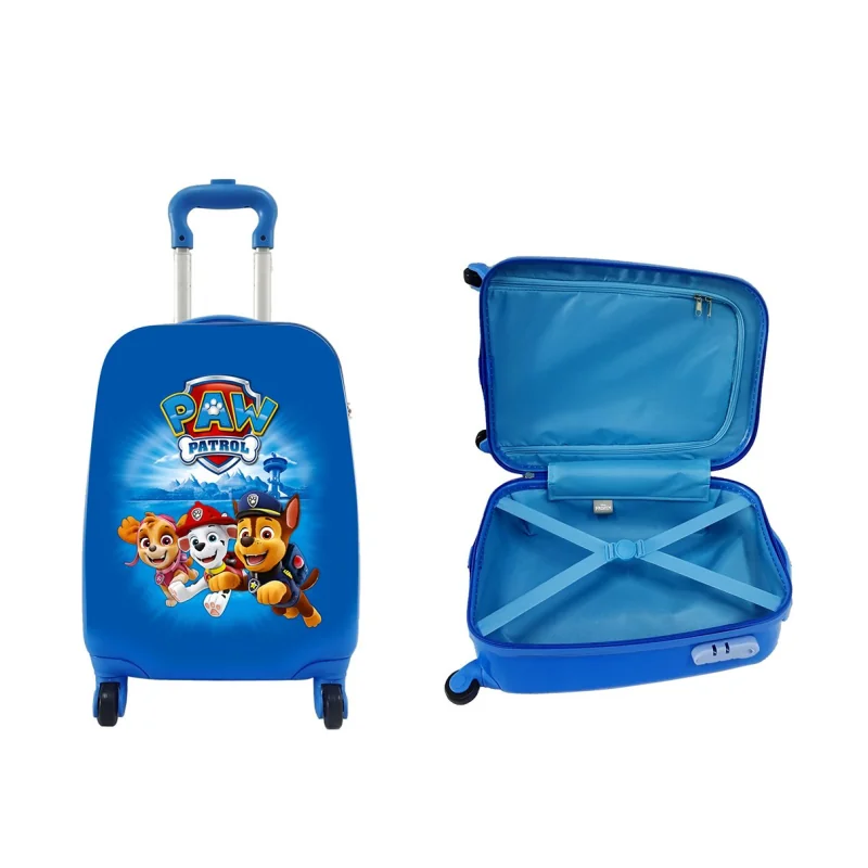 Nickelodeon detský kufor na kolieskach Paw Patrol modrý, veľký 32 l 