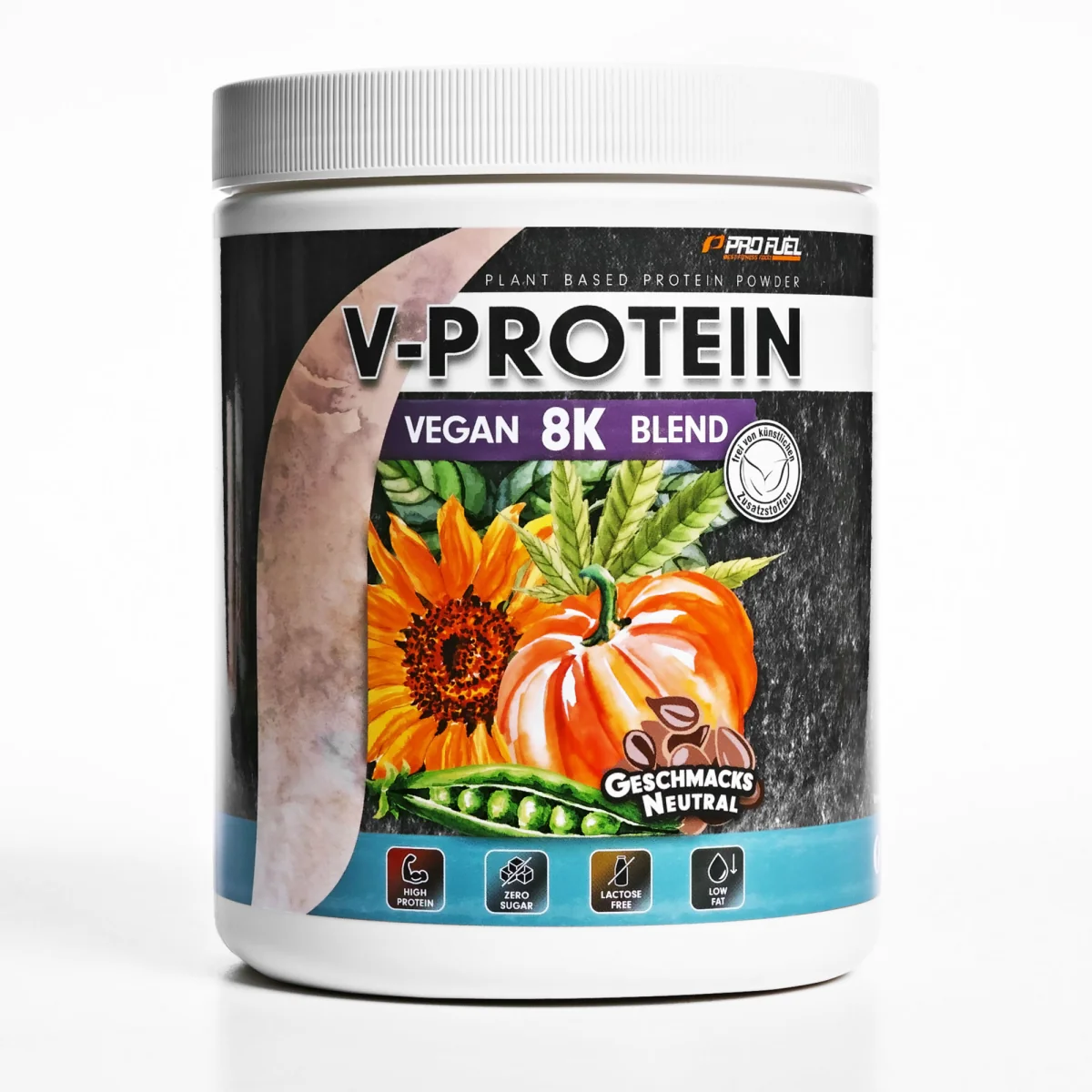 ProFuel V-Protein 8K  - Vegan proteín neutral, 480 g