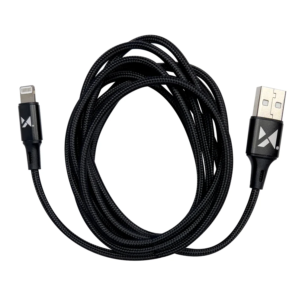 MG kábel USB / Lightning 2.4A 2m, čierny