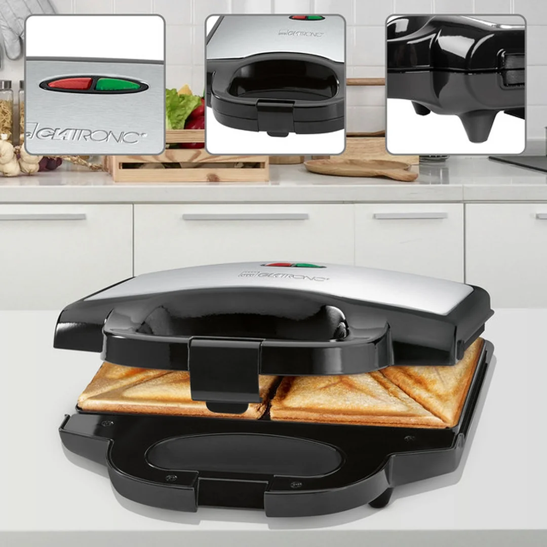 Clatronic ST 3778 sendvičovač 750 W s nepriľnavými platňami