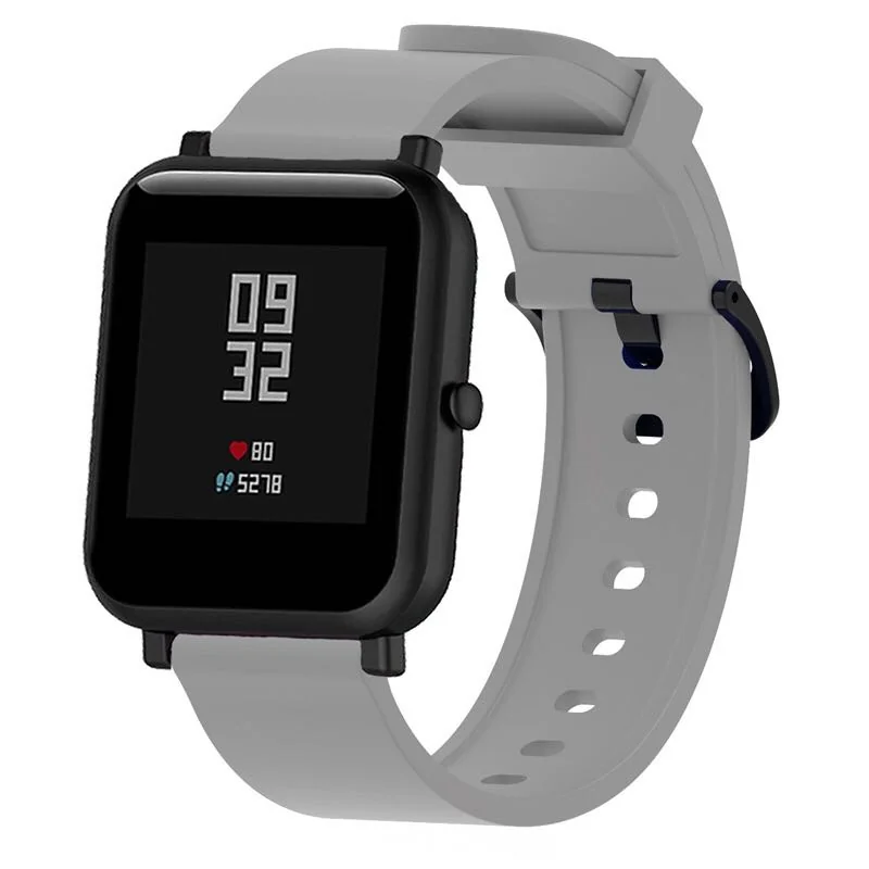 BStrap Silicone V4 remienok na Xiaomi Amazfit Bip gray