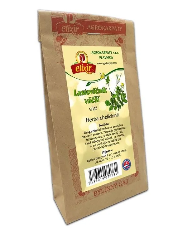 Agrokarpaty Lastovičník väčší 30g 1×30 g, sypaný čaj