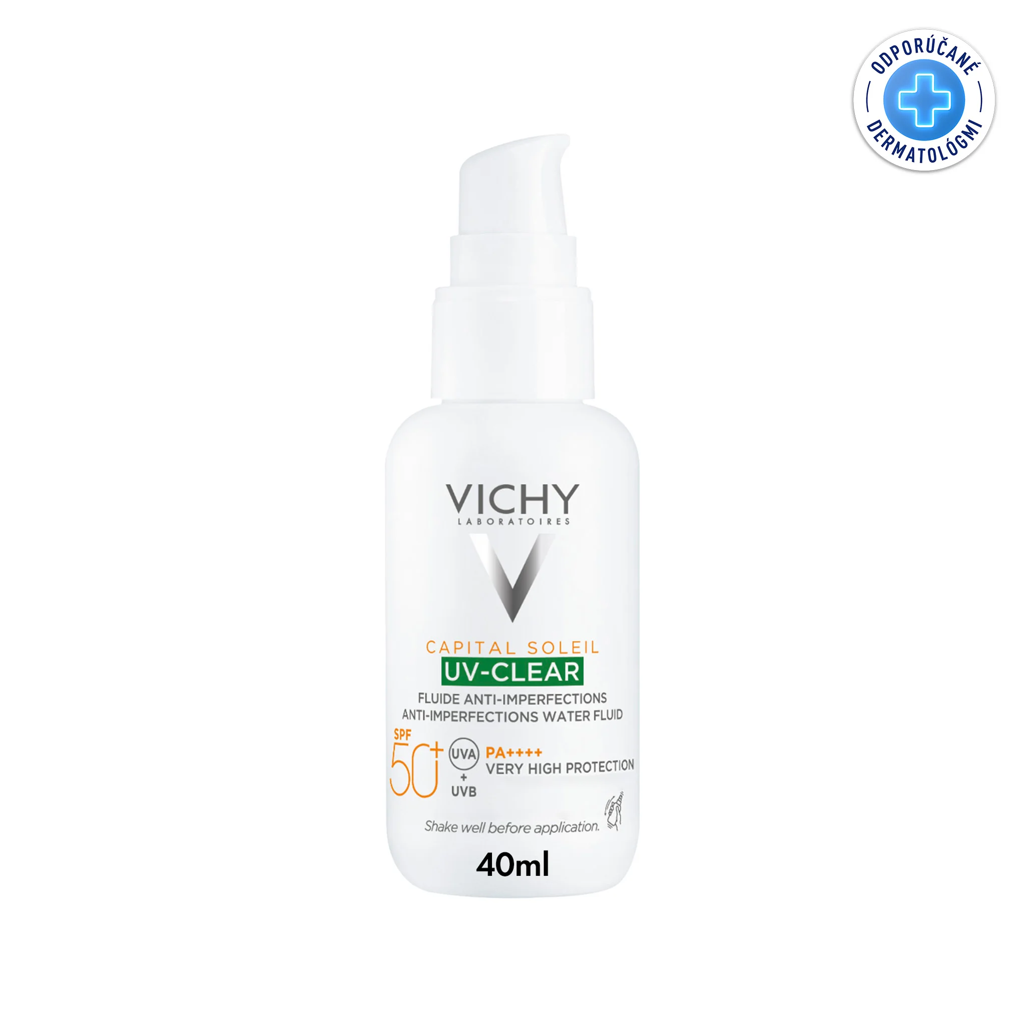 VICHY CAPITAL SOLEIL UV-CLEAR SPF50+ 1×1 ks, ochranný fluid
