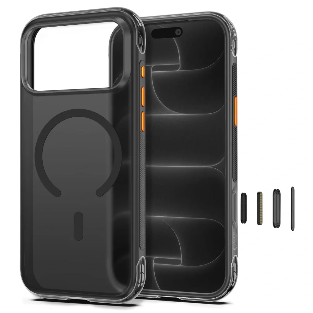 Tech-Protect MagAir MagSafe CC kryt na iPhone 17 Pro / 18 Pro, čierny