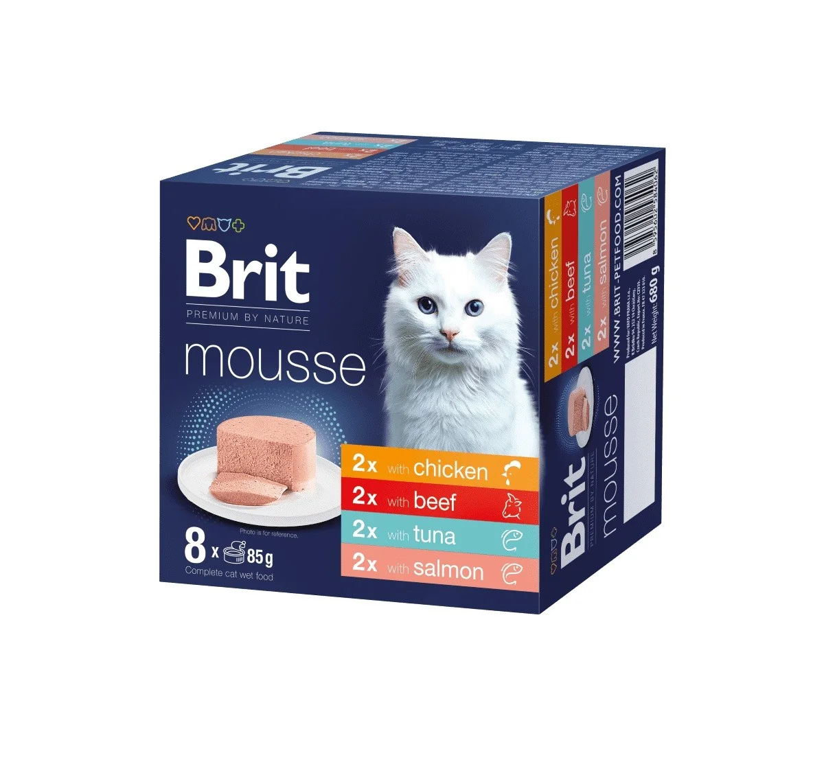 Brit Premium by Nature Cat Multipack Mix 8×85 g