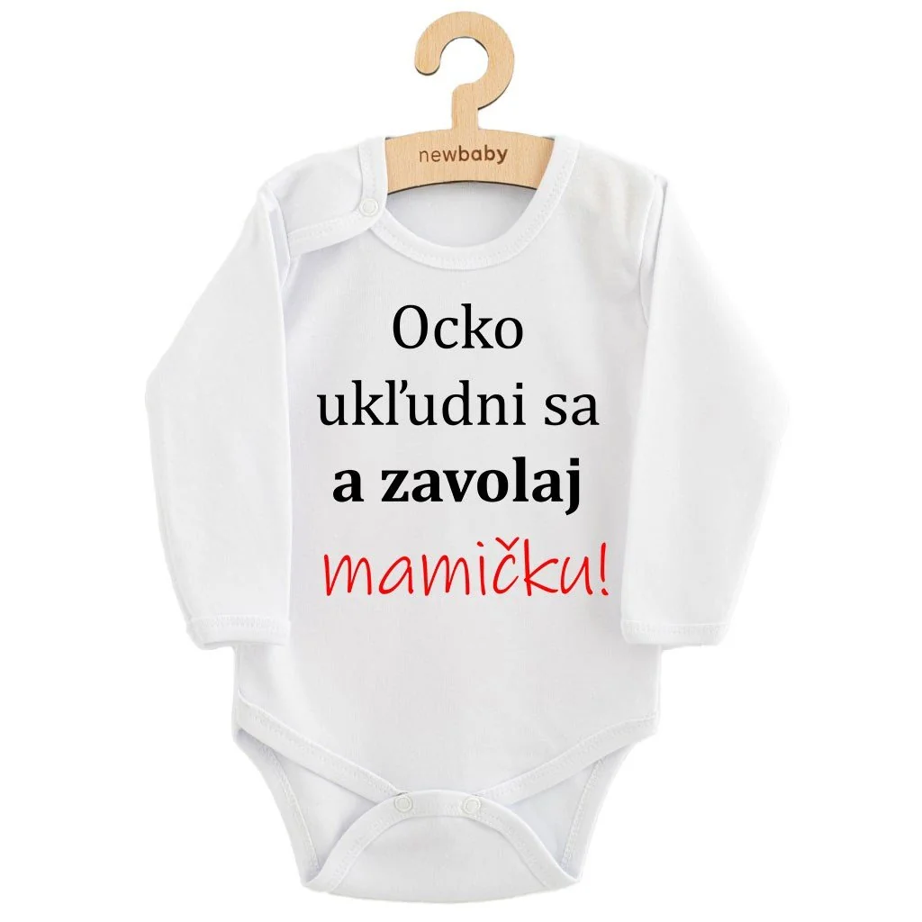 Body s potlačou  a zavolaj MAMIČKU!, vel. 80 (9-12m)