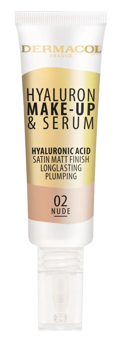 Dermacol Hyaluron make-up and serum č.2 Nude 1×25 g, make-up
