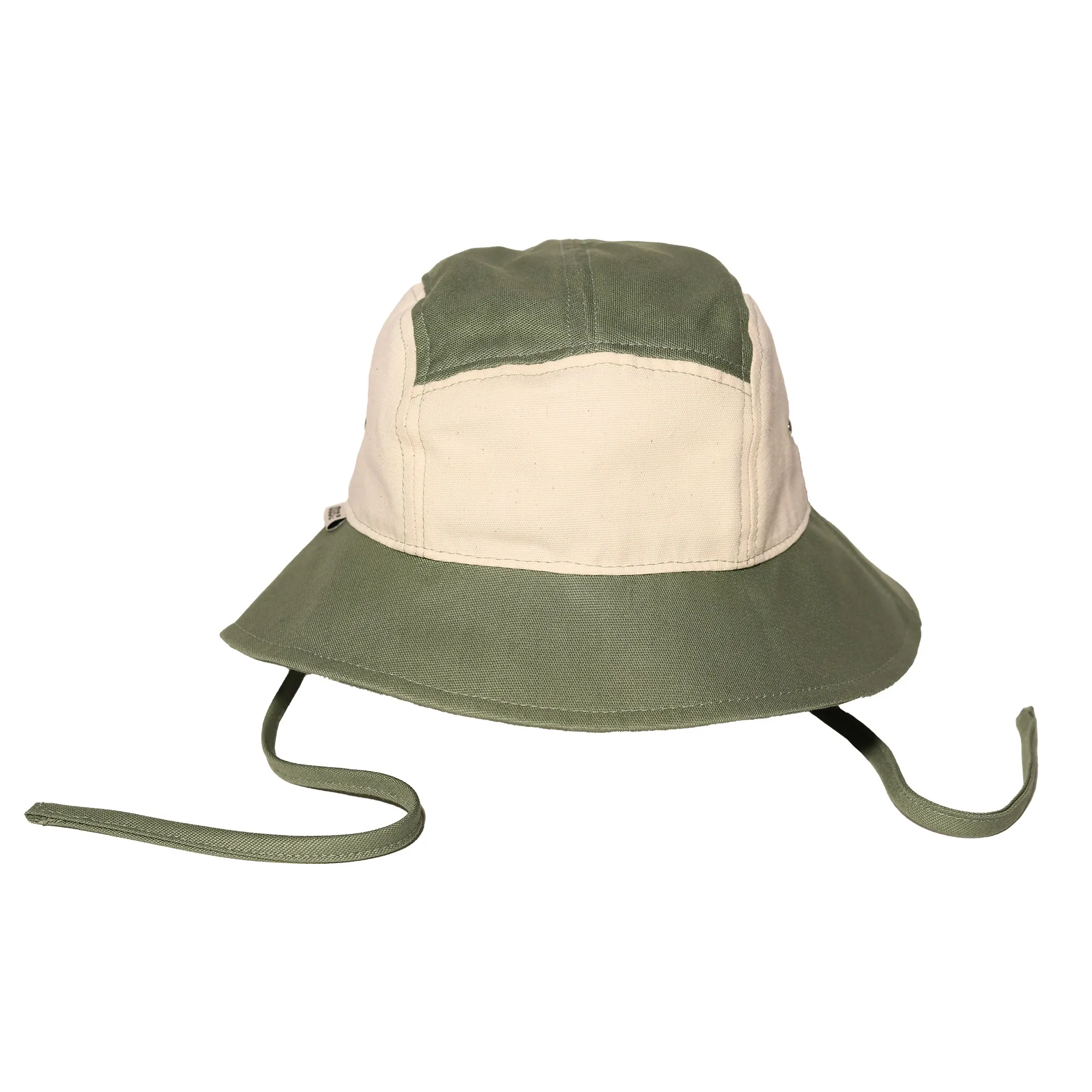 KiETLA klobúčik s UV ochranou 0-1 rok - Natural / Green