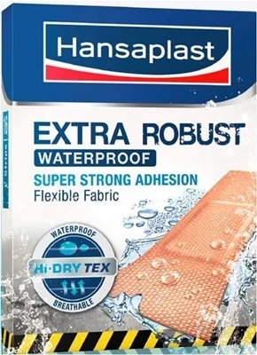 Hansaplast Odolná náplasť (Extra Robust) 1×16 ks, odolná náplasť