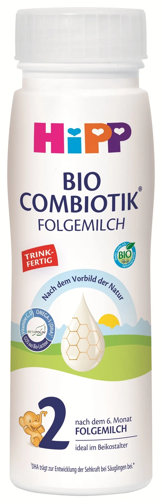 HiPP 2 Combiotik Následná tekutá mliečna dojčenská výživa 200 ml