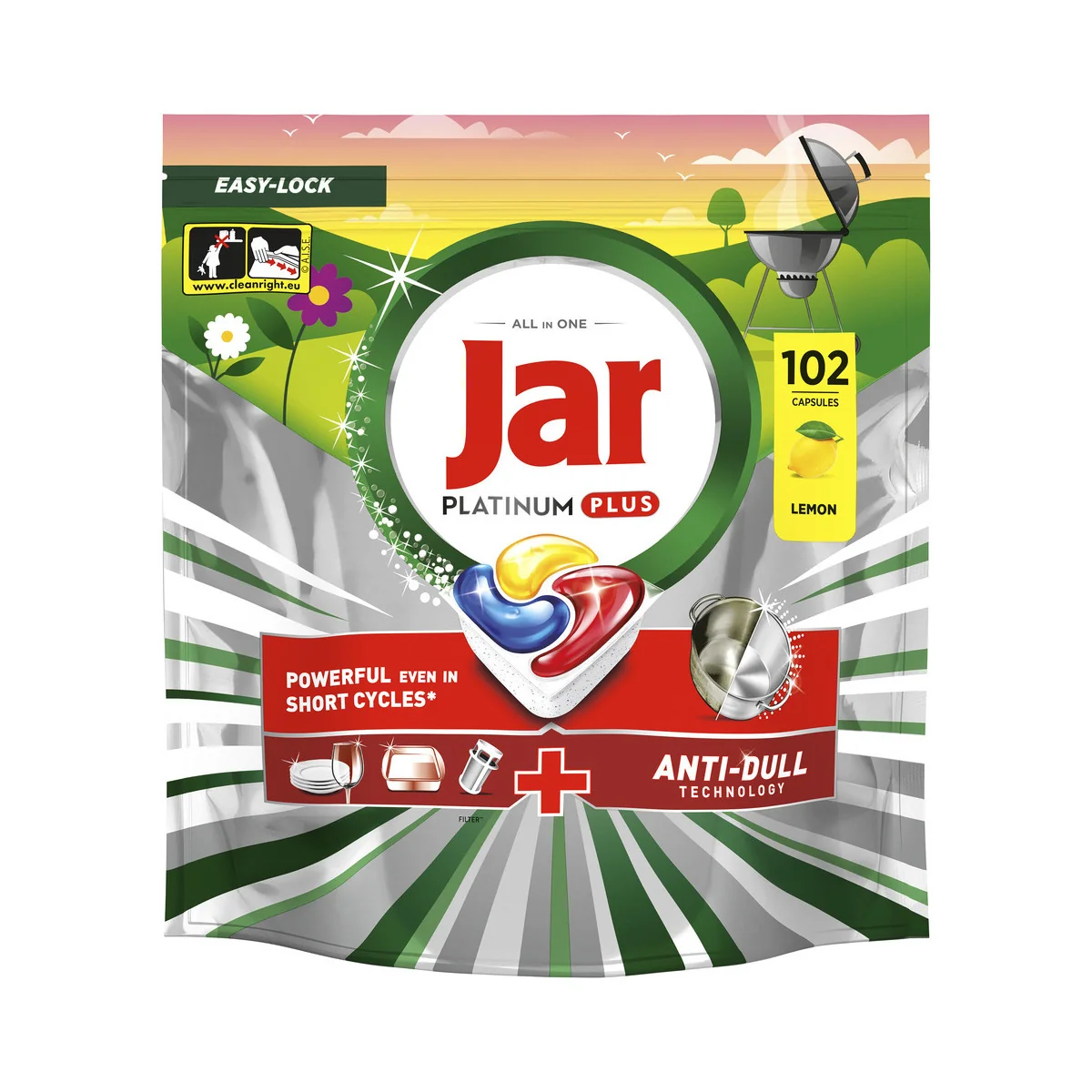 Jar Platinum Plus Tablety do umývačky 102 ks
