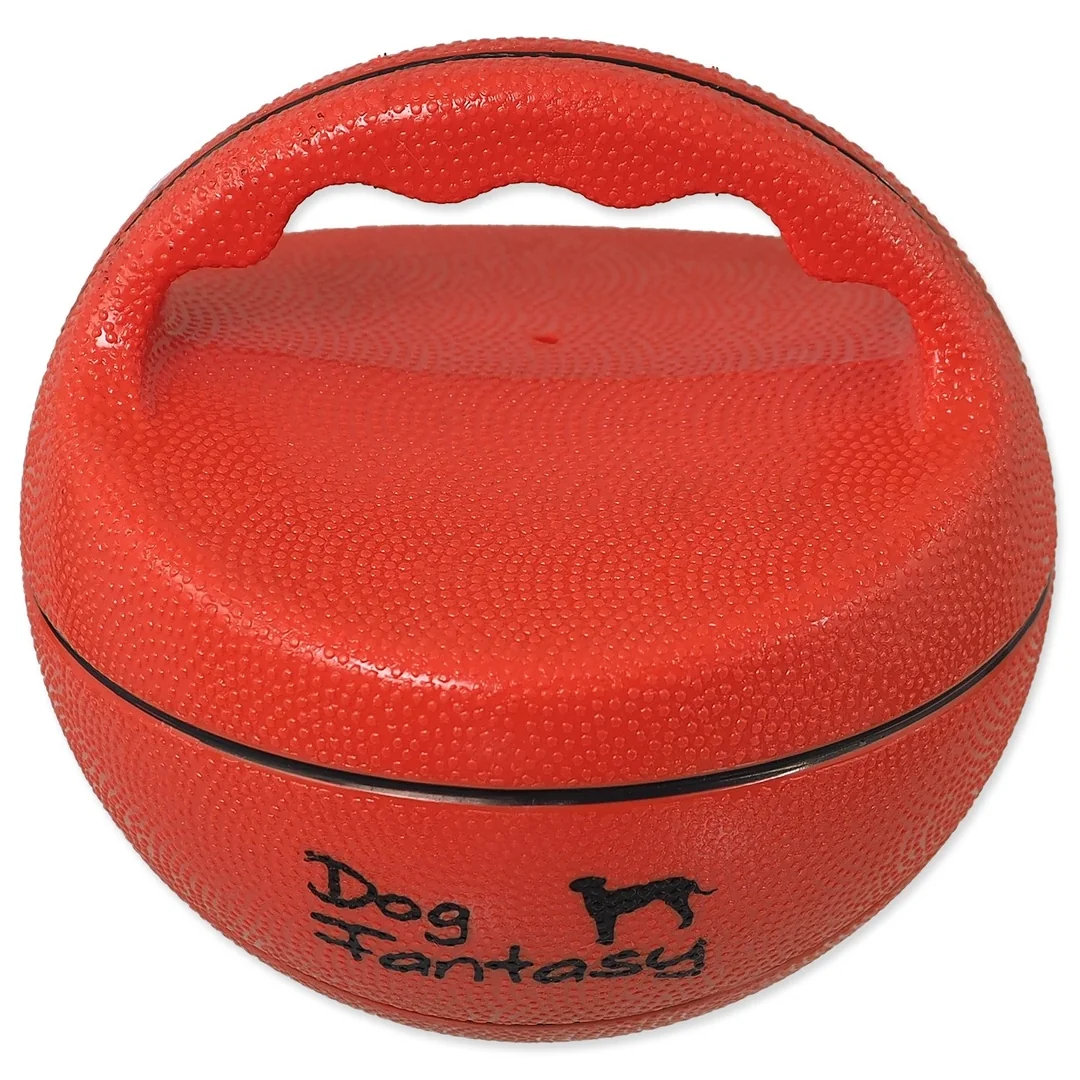 Hračka Dog Fantasy Ball lopta s rukoväťou pískacia 15cm
