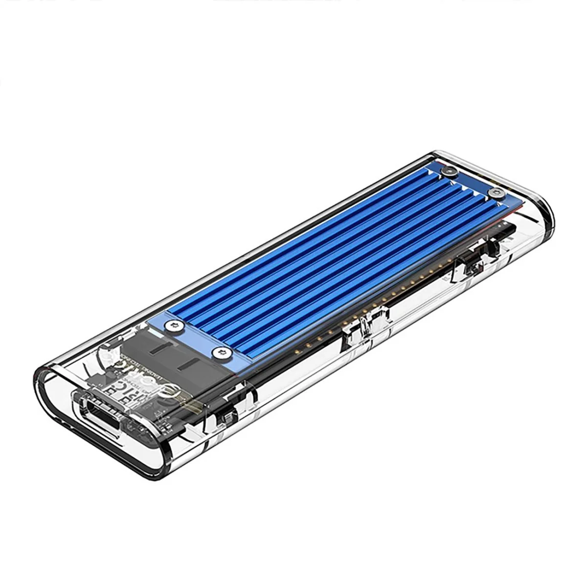 Orico TCM2-C3 externý box pre M.2 NVME USB-C, modrý